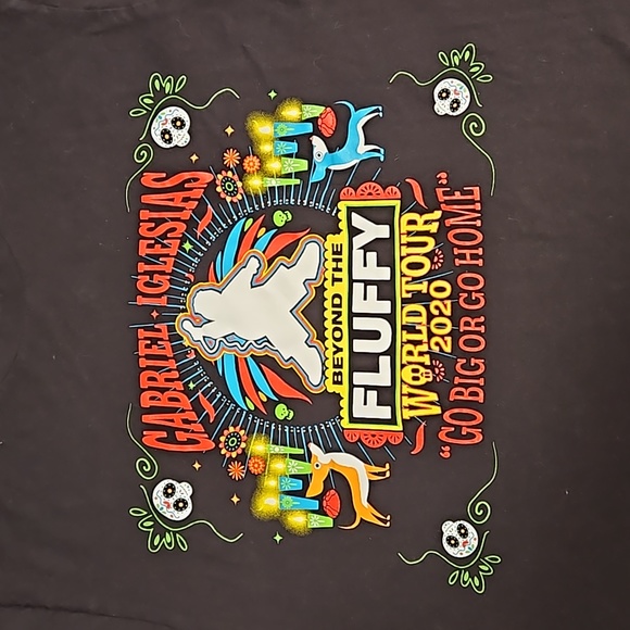 Gabriel Iglesias Beyond the Fluffy World Tour 2020 Sizes Lg and 4XL tee EUC - Picture 3 of 6